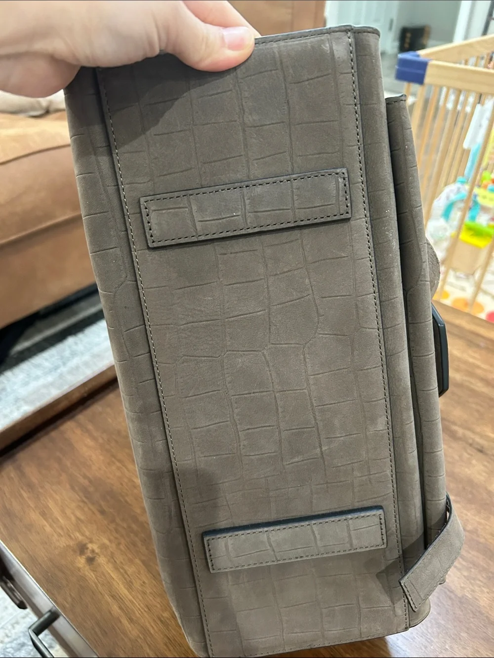 AllSaints Ursa Nubuck Satchel